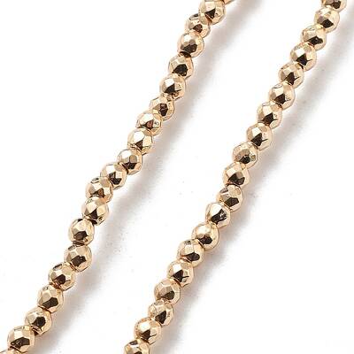 Synthetic Non-magnetic Hematite Beads Strands