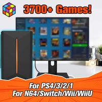 Gaming Hard Drive Disk Retro Game Console for PS4/PS3/PS2/WiiU/Wii/N64/DC/PS1 for Win PC/Laptop With 3760+PC/3D Games