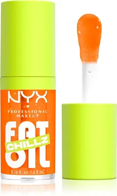 NYX Professional Makeup Fat Oil Chillz lip oil with refreshing effect color 4.8 ml orange