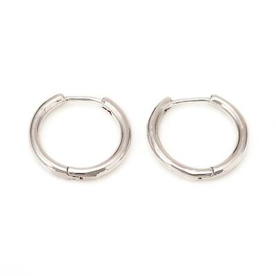 Brass Huggie Hoop Earrings