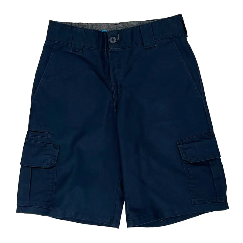 Dickies Cargo Shorts - 30? Waist Navy Polyester Blend