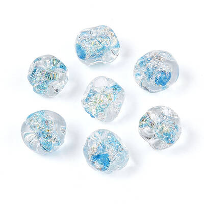 Handmade Foil Lampwork Beads