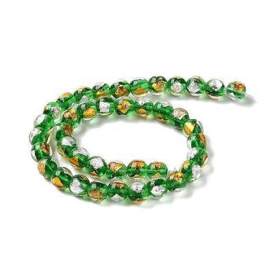 Handmade Gold & Silver Foil Lampwork Beads