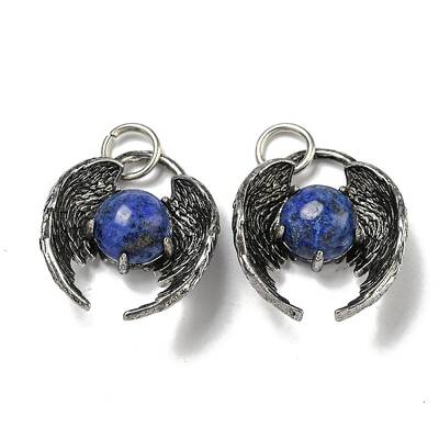 Bat Natural Lapis Lazuli Pendants