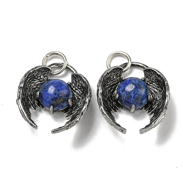 Bat Natural Lapis Lazuli Pendants