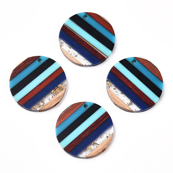 Resin & Walnut Wood Pendants
