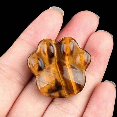 Natural Tiger Eye Carved Figurines Statues for Home Office Desktop Decoration