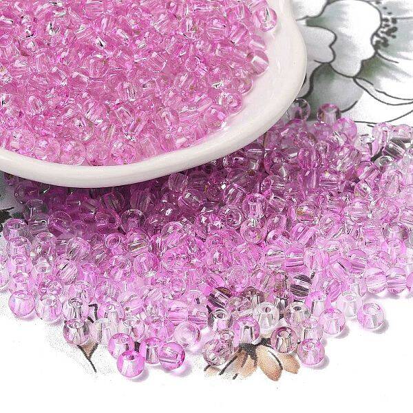 Transparent Colours Glass Round Beads