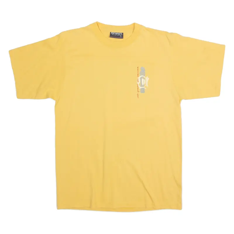 SPIRIT Mens T-Shirt Yellow S