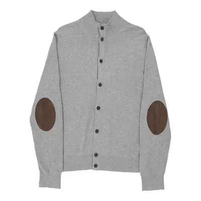 Tommy Hilfiger Cardigan - Small Grey Cotton Blend