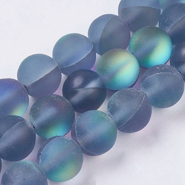 Synthetic Moonstone Beads Strands