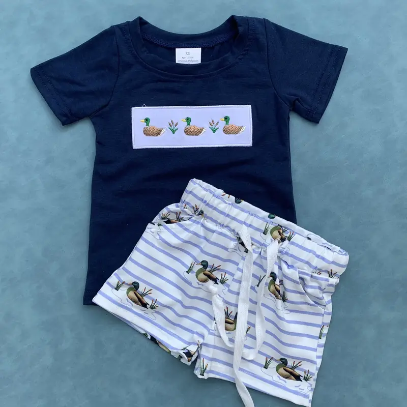 Mallard duck baby boy summer clothes