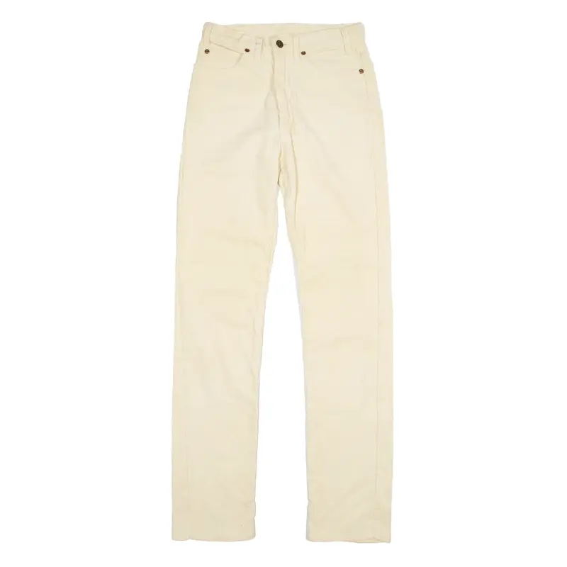 RIFLE Corduroy Trousers Yellow Regular Straight Womens W24 L30