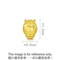 'Hello Kitty' 999 Gold Lucky Pony Charm