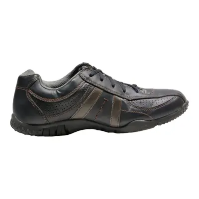 MEMPHIS Sneaker Trainers Black Leather Mens UK 8