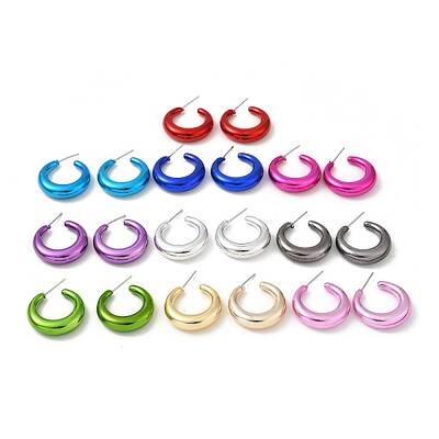Ring Acrylic Stud Earrings