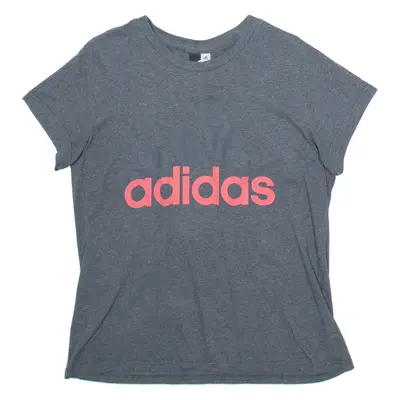 ADIDAS Womens T-Shirt Grey XL