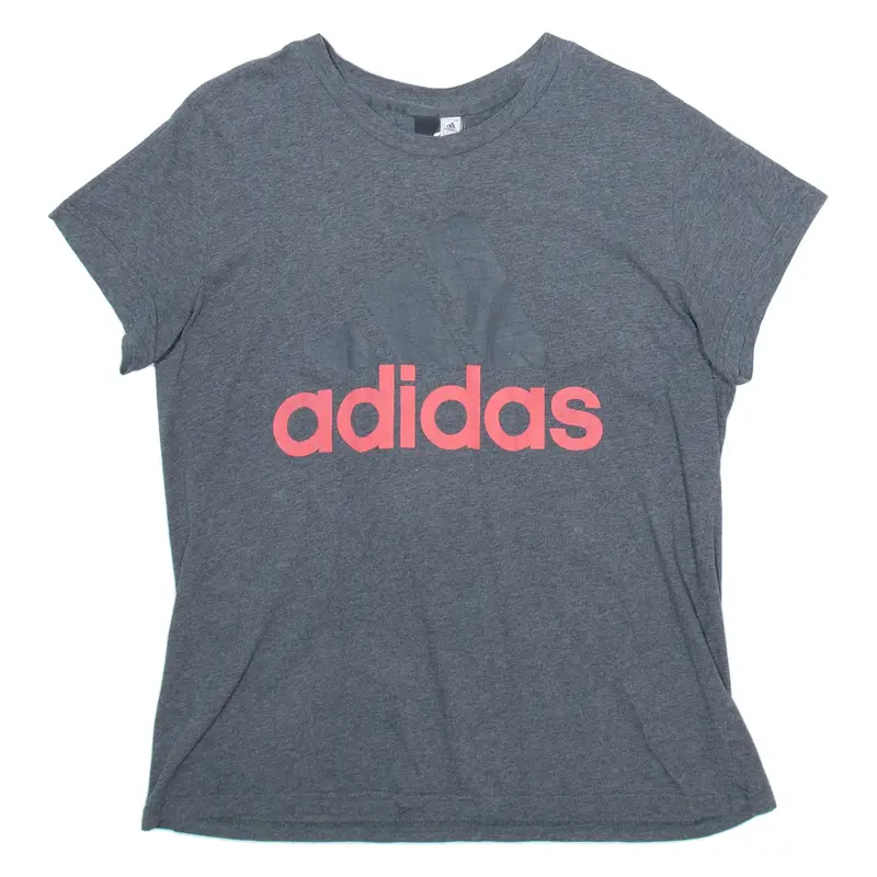 ADIDAS Womens T-Shirt Grey XL