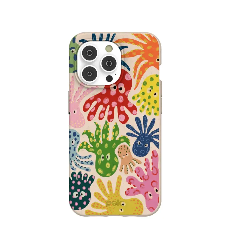 Seashell Octopi iPhone 14 Pro Case