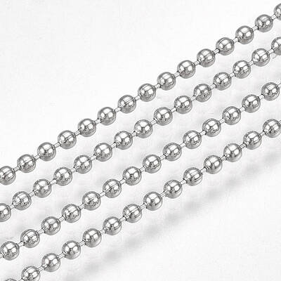 Tarnish Resistant 304 Stainless Steel Ball Chains
