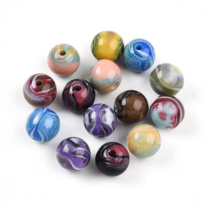 Opaque Resin Beads