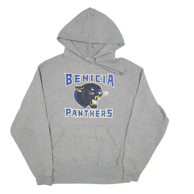 JERZEES Benicia Panthers USA Hoodie Grey Pullover Womens L