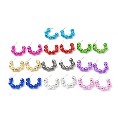 Round Ball Acrylic Stud Earrings
