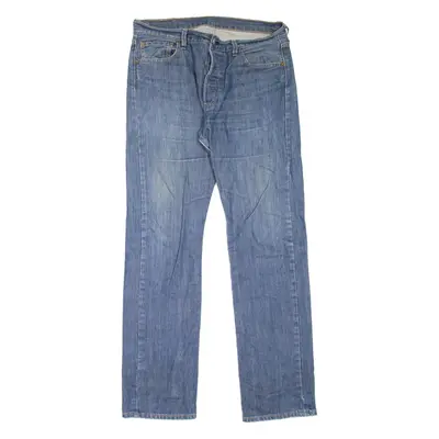 LEVI'S 501 Jeans Mens Blue Regular Straight W34 L34