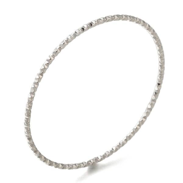 Non-Tarnish 304 Stainless Steel Textured Ring Bangles