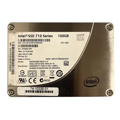 Intel SSDSA2BZ100G3 | 710 100GB Multi-Level Cell SATA 3Gb/s 2.5-Inch Solid State Drive