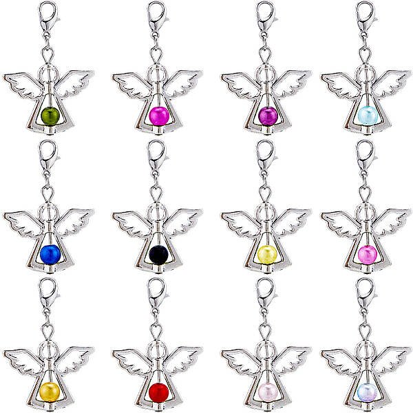 24Pcs 12 Colors Alloy Pendant Decorations