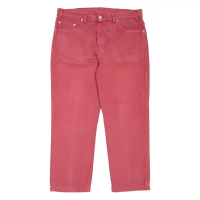 LEVI'S 505 Made In USA Mens Jeans Red Regular Straight W38 L27