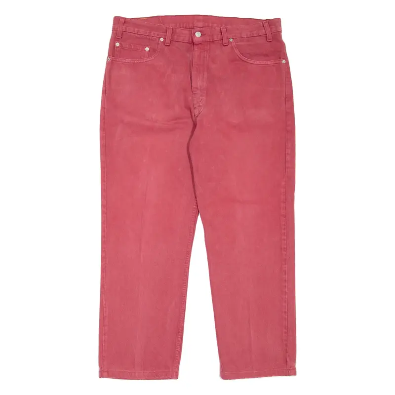 LEVI'S 505 Made In USA Mens Jeans Red Regular Straight W38 L27