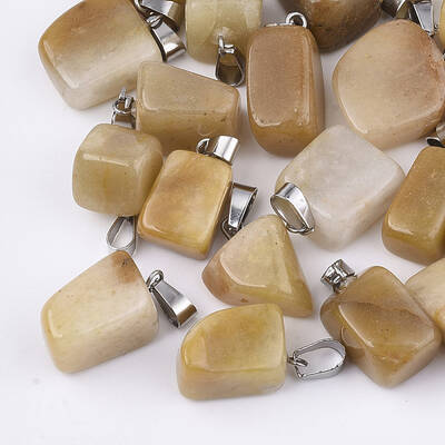 Natural Topaz Jade Pendants
