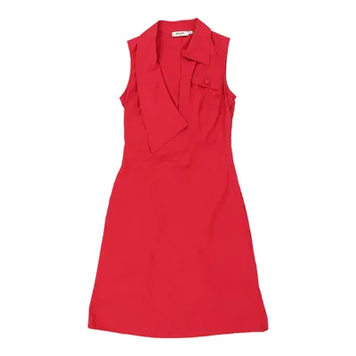 Moschino Jeans Midi Dress - Small Red Cotton | Size: small