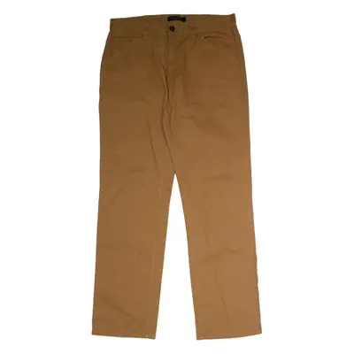 RIDGE CUT Workwear Mens Canvas Trousers Brown Regular Straight W36 L34