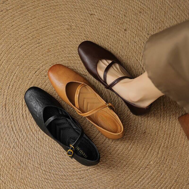 CHIKO Itziar Square Toe Block Heels Mary Jane Shoes