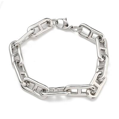 304 Stainless Steel Link Chain Bracelets