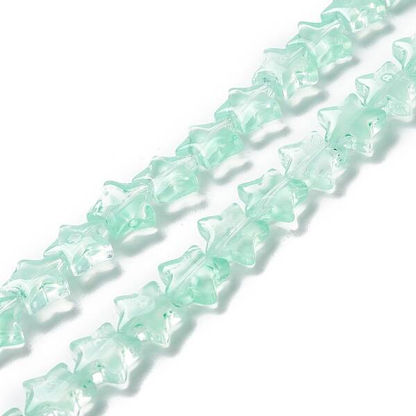 Transparent Glass Beads Strand