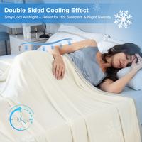 [Summer Gifts] PHF Double Cooling Blanket for Hot Sleepers, Arc-Chill Q-Max>0.5, Cozy, Lightweight, Breathable Oversized Luxu...