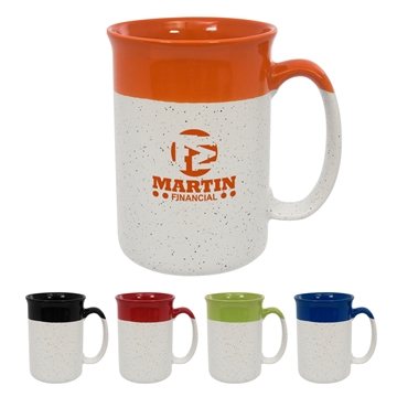 144 Promotional 13 oz Speckled Mug - FDA Compliant