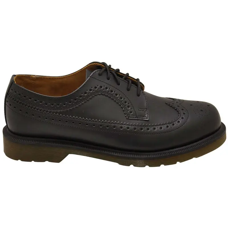 Dr. Martens 3989 Smooth Leather Unisex Lace Up Shoes - Black - Size:US 12 Women / 11 Men