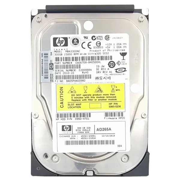 AD261-69001 HP 300GB Ultra-320 SCSI 15000 3.5-inch Hard Drive