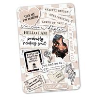 Cardstock Clear Case Insert for Kindle Paperwhite Basic | Book Lover Gift | Bookish Stickers for Kindle | Booktok Aesthetic S...