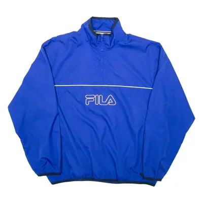 FILA Mens Pullover Jacket Blue L