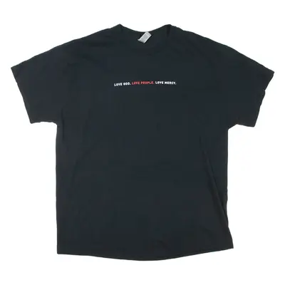 GILDAN Mens T-Shirt Black XL