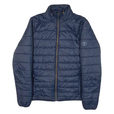 TIMBERLAND Insulated Mens Puffer Jacket Blue Nylon S