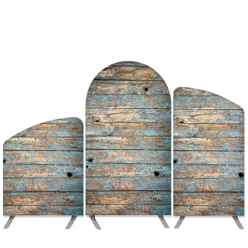 Aperturee Rust Wood Theme Old Retro Style Arch Backdrop Kit | Diy Chiara Backdrop Cover | Wedding Arch Backdrop | Diy Arch Ba...