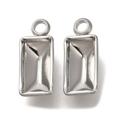 304 Stainless Steel Pendant Cabochon Settings
