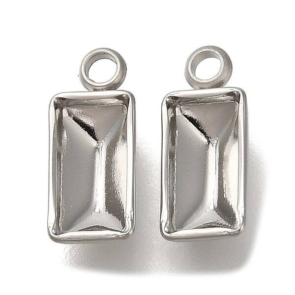 304 Stainless Steel Pendant Cabochon Settings